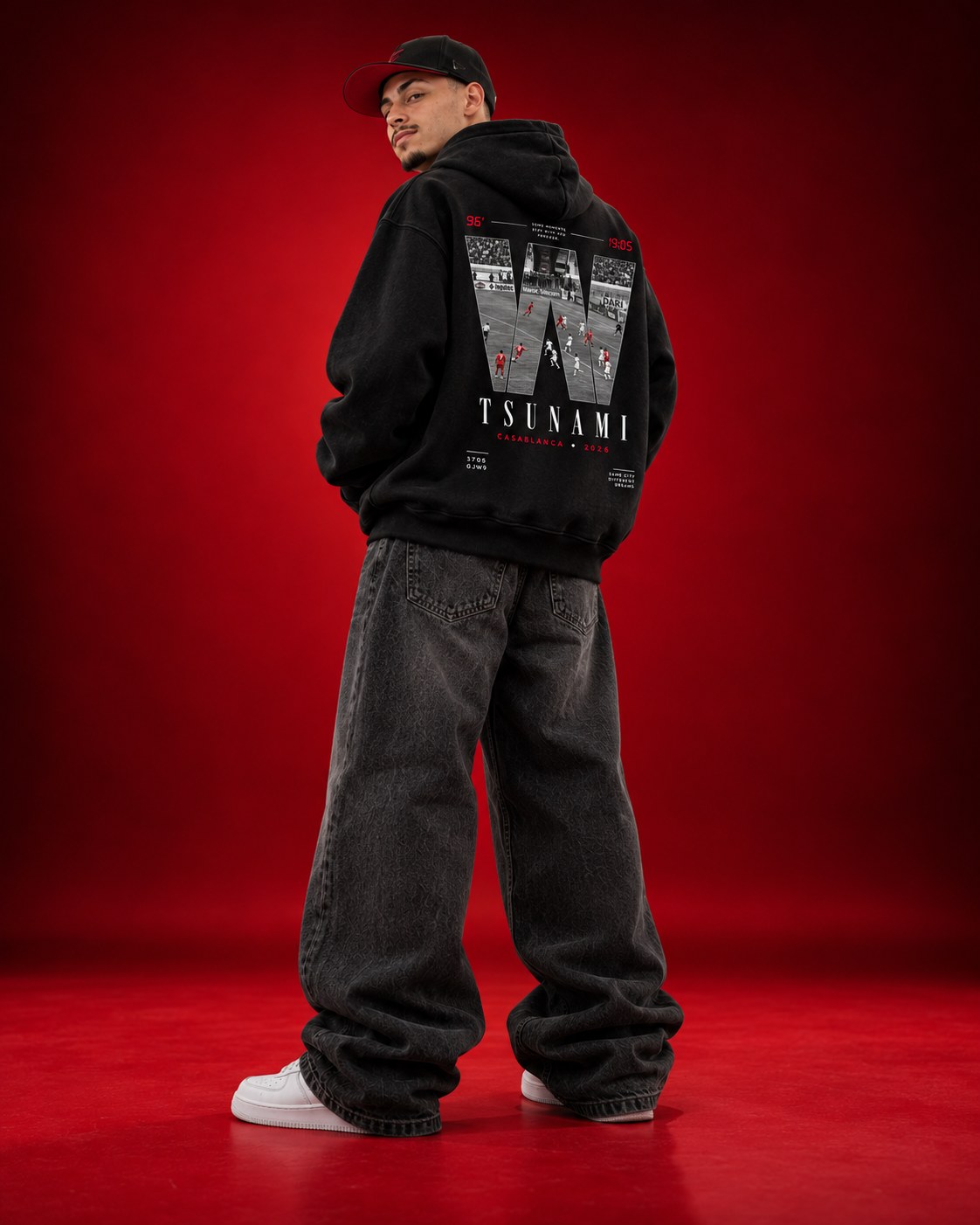 Hoodie porté