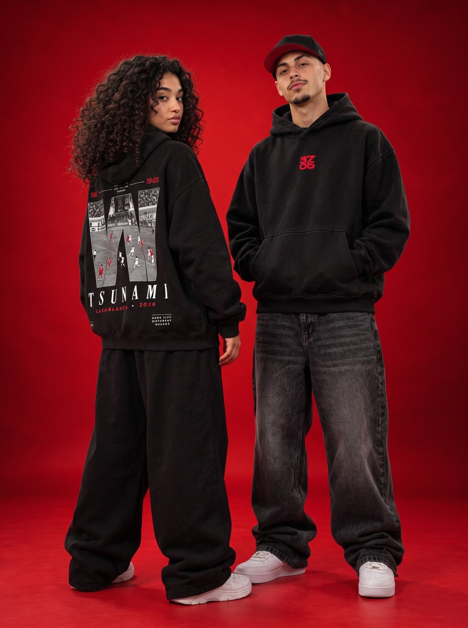 Collection RED ARCHIVES, silhouettes 3705 en studio